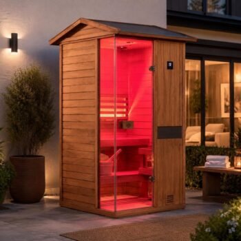 Solid Outdoor Steam Sauna - 2 Person | Model 702VS