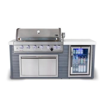 Mont Alpi 6-Burner Stainless Steel Artwood Island